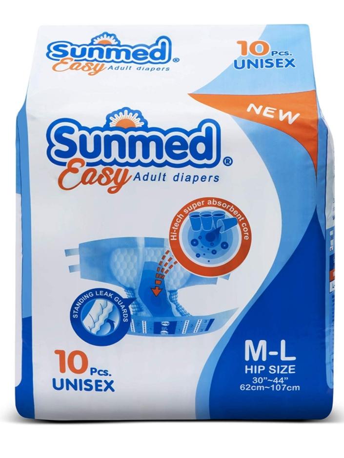 Sunmed Easy Adult Diaper  M-L10s (62-107 cm)