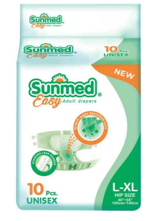 Sunmed Easy Adult Diaper  L-XL 10s...
