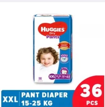 Huggies Dry Pants Baby Diaper XXL 15-25 kg...