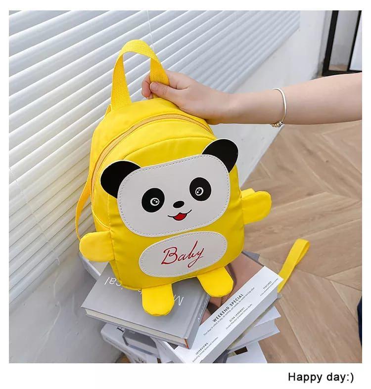 Kids Cute Backpack- Black & Yellow