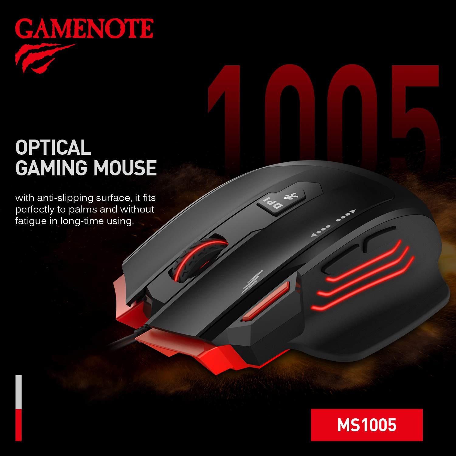 Havit MS1005 Optical Gaming Mouse (All in one Fire Button)