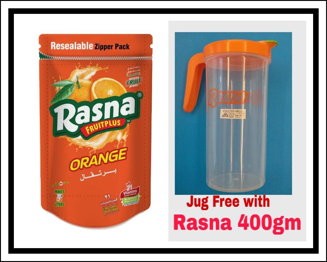 Rasna Orange 400gm (Jug Free)