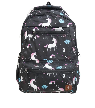 Ladies Espiral Leaf Backpack - Black
