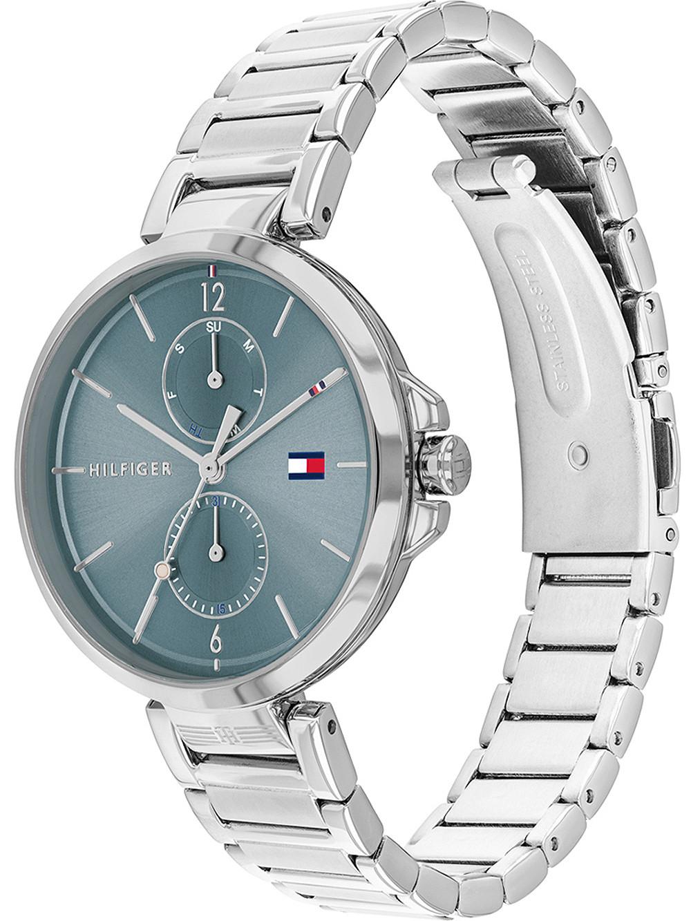 Tommy Hilfiger 1782126 Silver Stainless Steel Chronograph Watch For Women - Blue & Silver