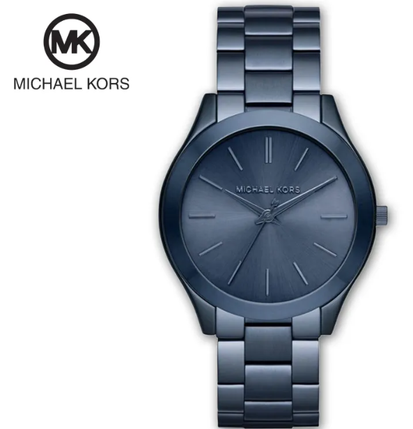 New Arrived Michael Kors Slim Runway Blue...