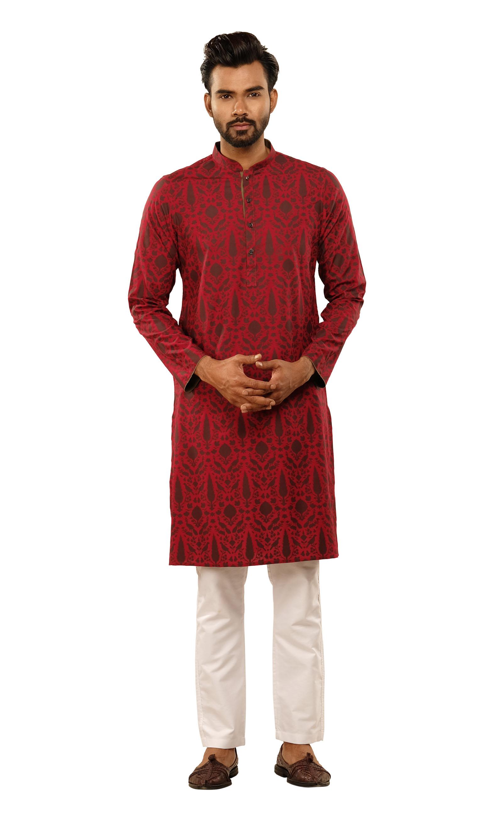 MENS PANJABI RED