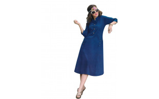 Pakistani Stylish Kurti-Navy Blue