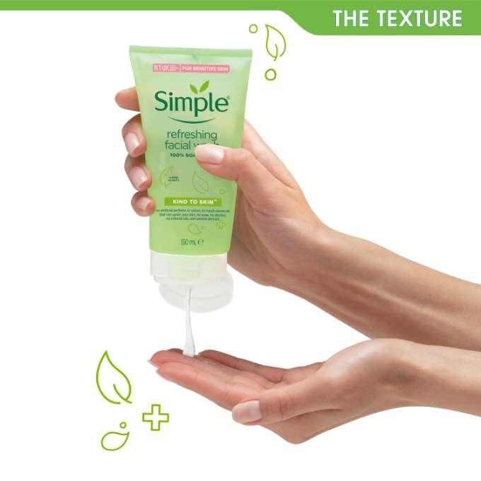 Simple Kind To Skin Refreshing Facial Wash Gel- (150ml)