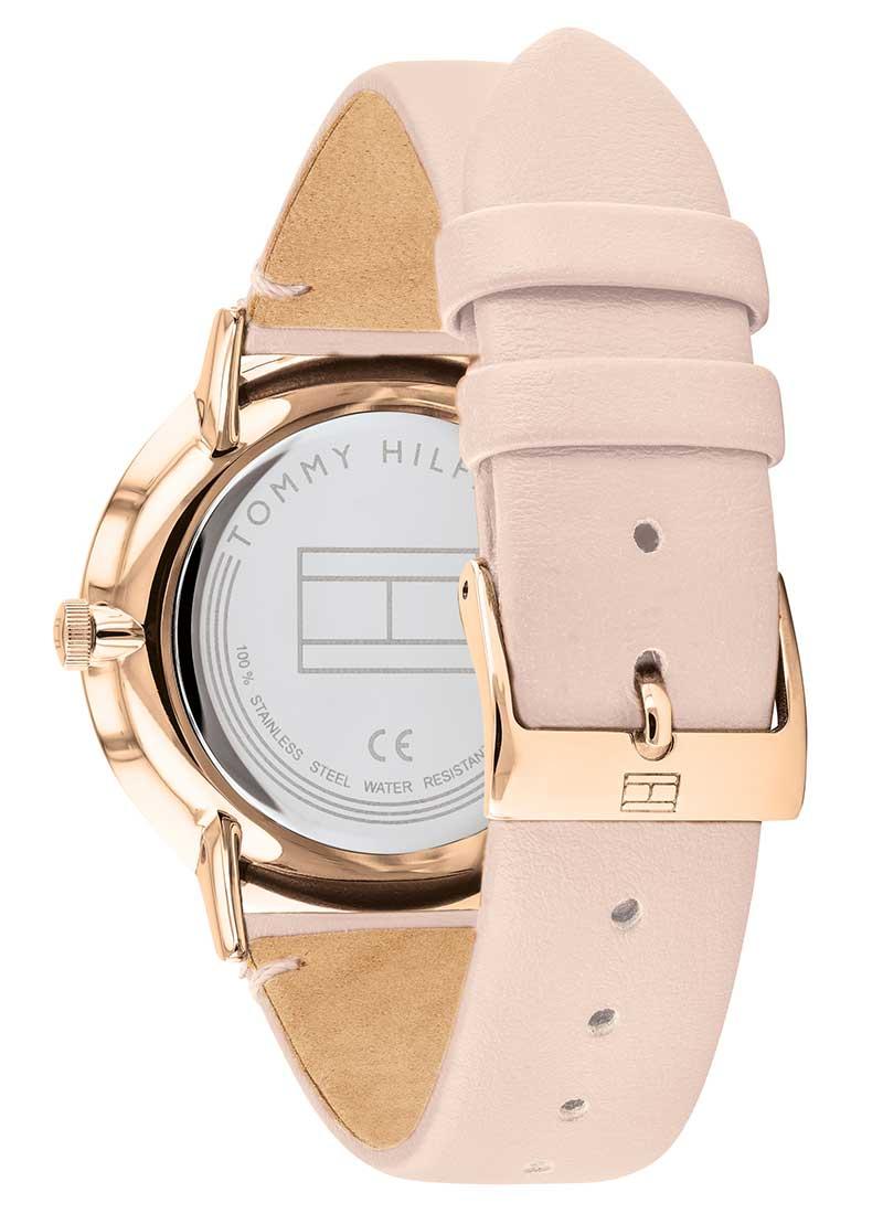 Tommy Hilfiger 1782071 Pink PU Leather Chronograph Watch For Women - RoseGold & Pink