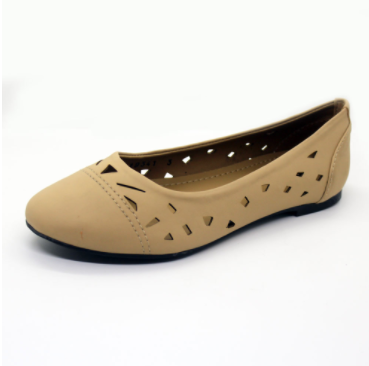 Bay Yellow Beige Gold Ladies Flora Shoe