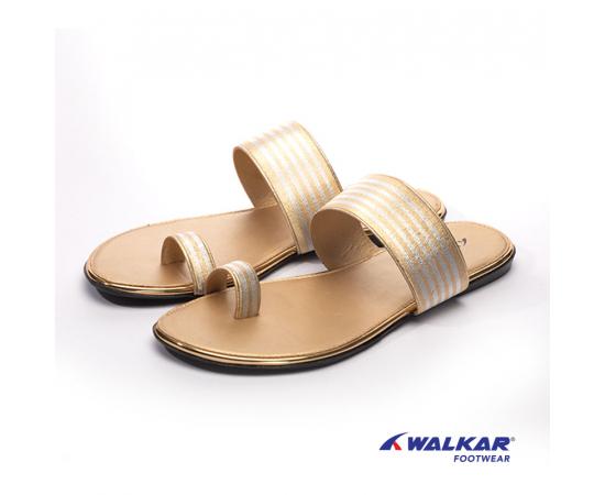 Walkar Ladies Sandal Gold