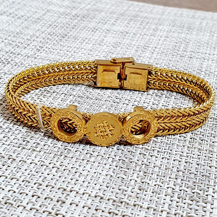 Luxurious Double Chain Golden Bracelet