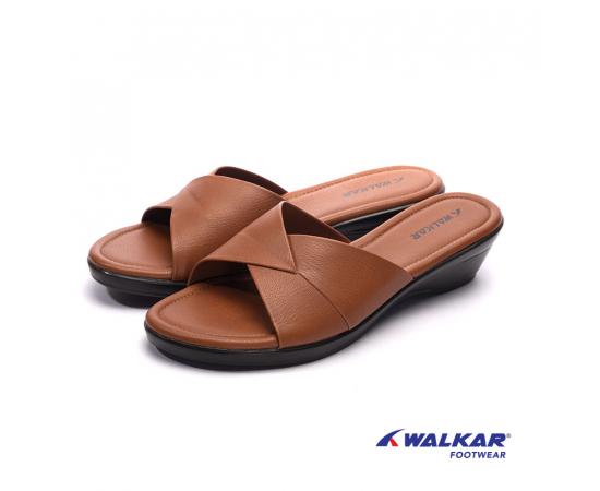 Walkar Ladies Heel Brown