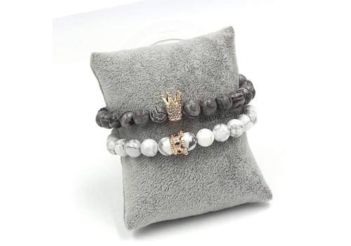 2PIECES COUPLE SET BRACELET
