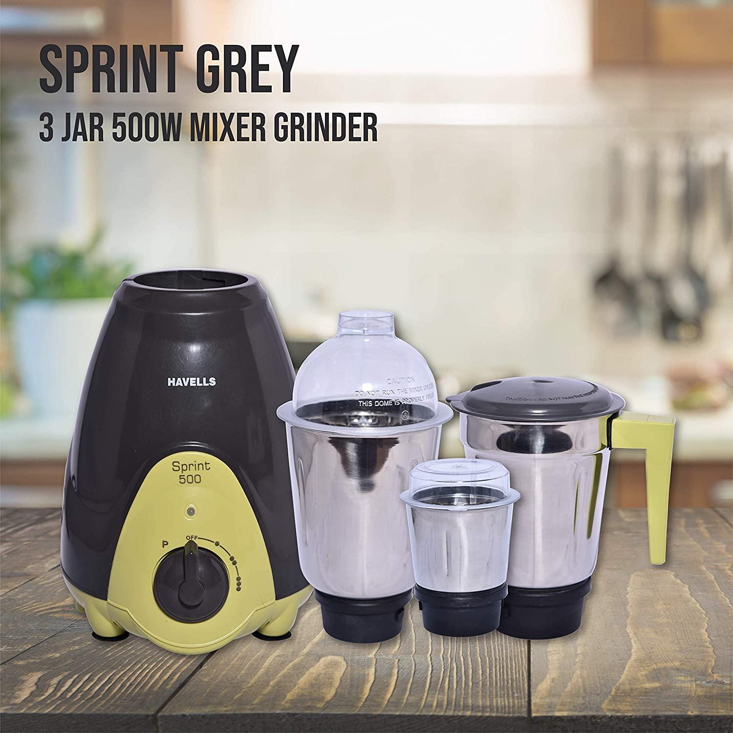 Havells Sprint MG (3SS Jar) 500w Mixer Grinder