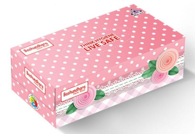 Bashundhara Facial Tissue (100 pcs X 2 ply)
