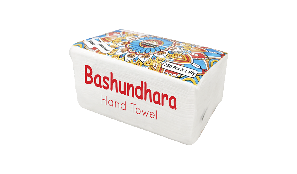 Bashundhara Hand Towel 250 X 1 ply,250 Sheets
