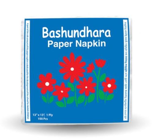 Bashundhara Napkin Tissue 13 X 13 1 ply