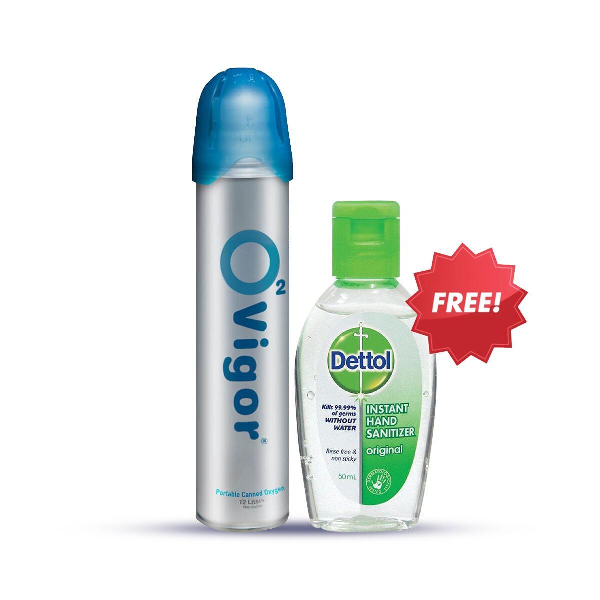 O2 Vigor Portable Canned Oxygen 12 L