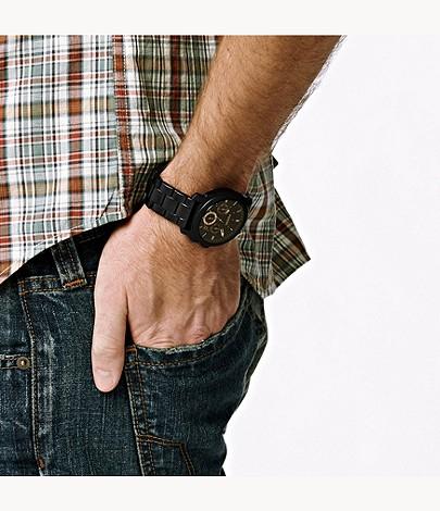 Tommy Hilfiger 1710383 Black Stainless Steel Chronograph Watch For Men - Black