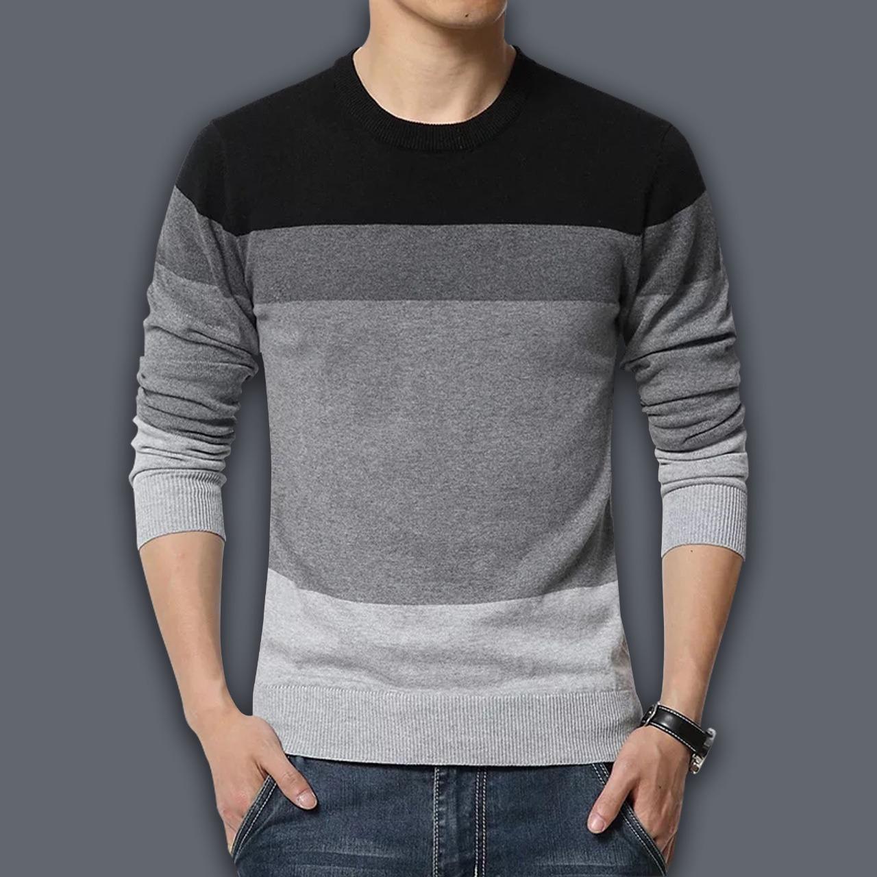 Cotton Full Sleeve Sweater for Men - GMS001