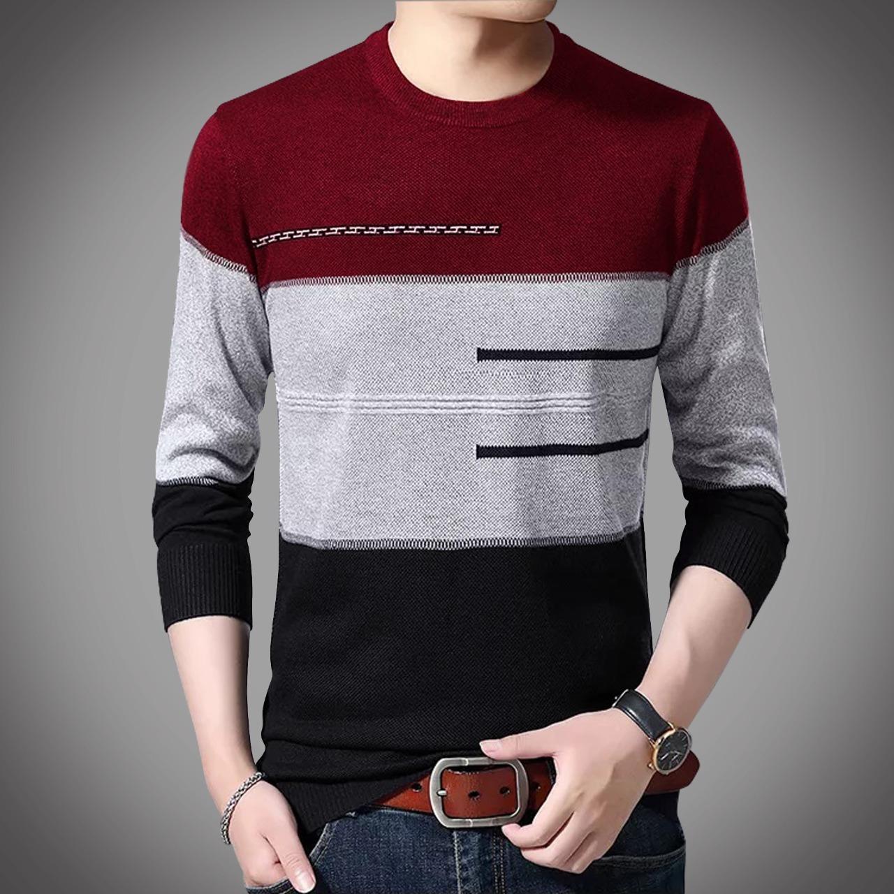 Cotton Full Sleeve Sweater for Men - GMS005