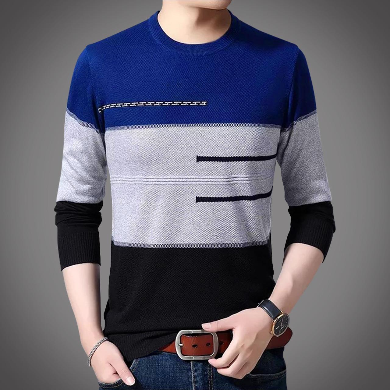 Cotton Full Sleeve Sweater for Men - GMS006