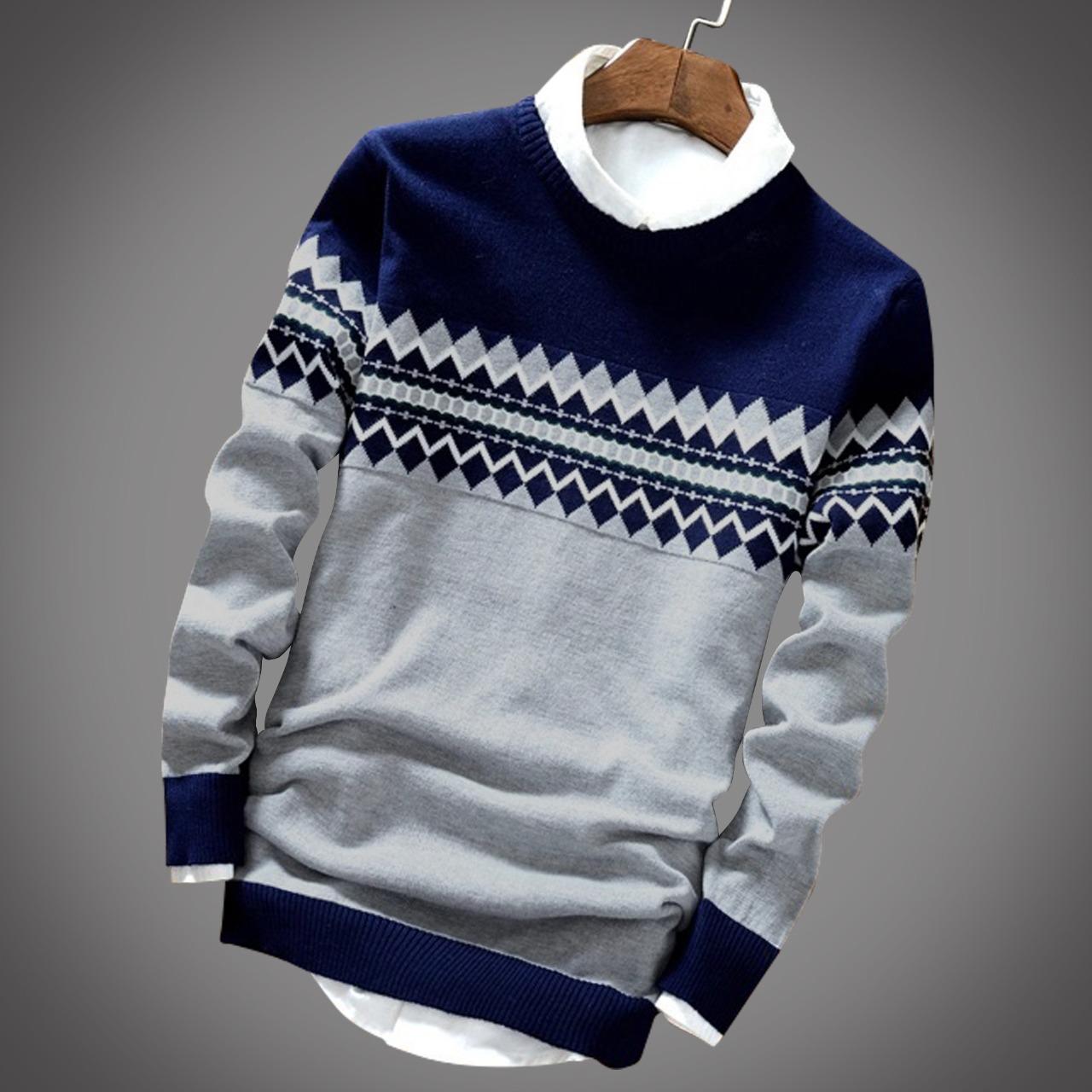 Cotton Full Sleeve Sweater for Men - GMS008