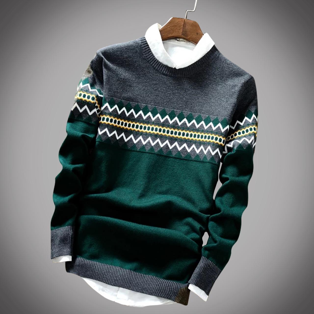 Cotton Full Sleeve Sweater for Men - GMS009