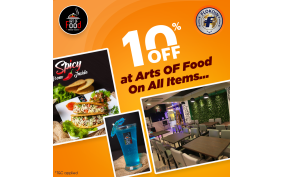 10% Off at Arts Of Food On All Items