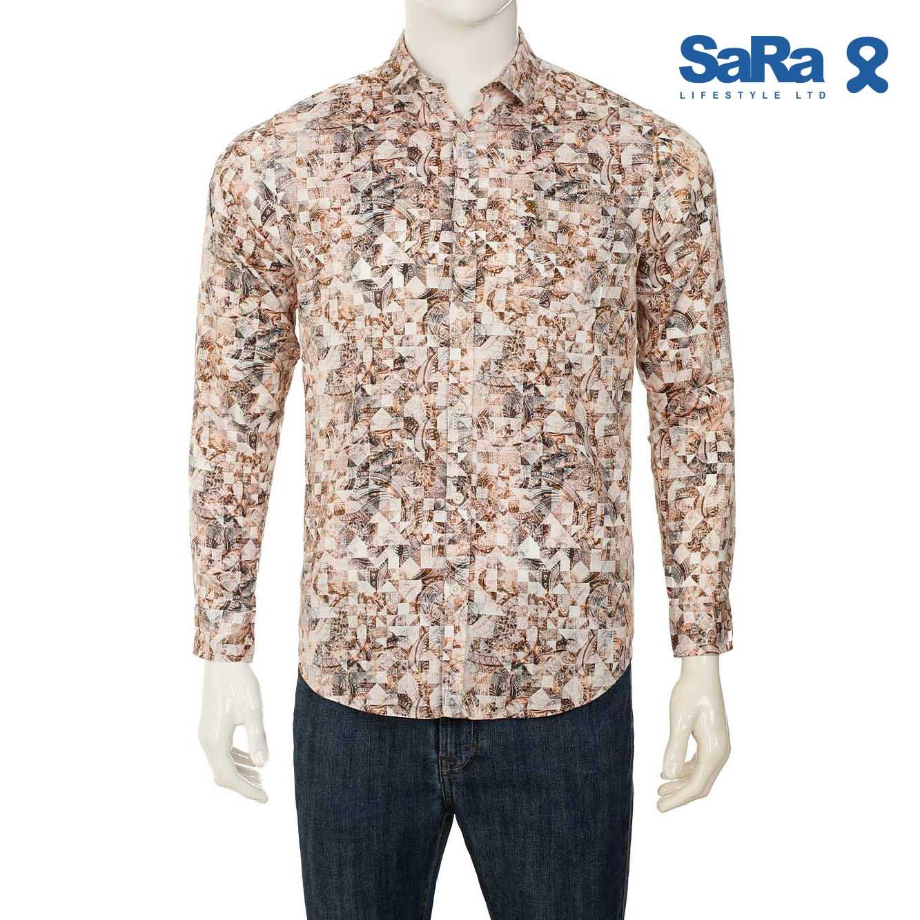 SaRa Mens Casual Shirt (MCS252FC-Printed)