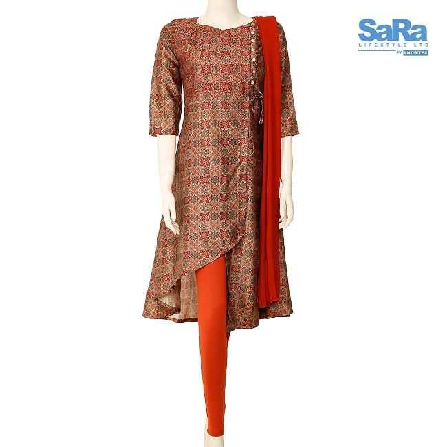 SaRa Ladies Ethnic 3 pcs (NWEKM12C-Burn...